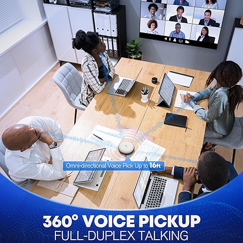 AISPEECH Bluetooth Conference Speakerphone M4 – Side View