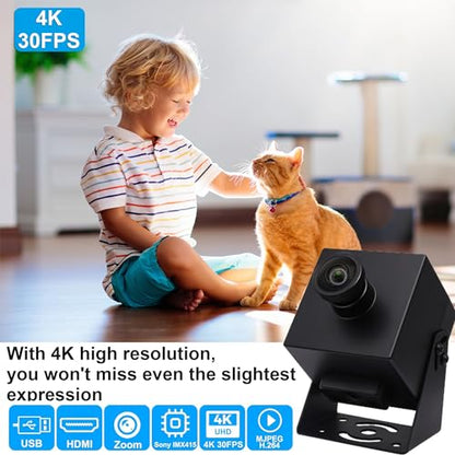 Camera MMlove: MMlove HDMI USB Camera 4K 30FPS – Side View