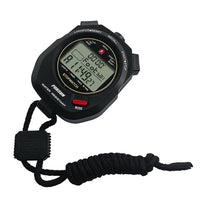 JUNSD Professional Stopwatch Timer for Sports 100 Lap Stopwatch Digital Sports Stopwatch with Countdown Timer 100 Lap Memory 0.001 Second Timing Water Resistant, Black