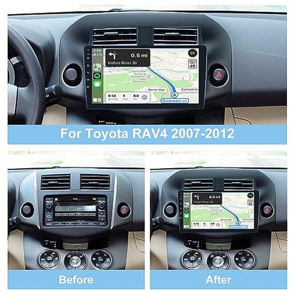 [2G+32G] Car Radio for Toyota RAV4 2007 2008 2009 2010 2011 – Side View