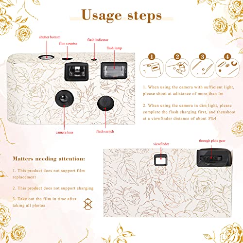 Zhengmy 10 Pack Disposable Camera Bulk for Wedding – Close-up Detail