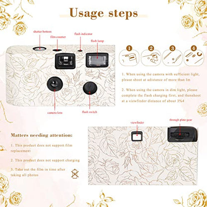 Zhengmy 10 Pack Disposable Camera Bulk for Wedding – Close-up Detail