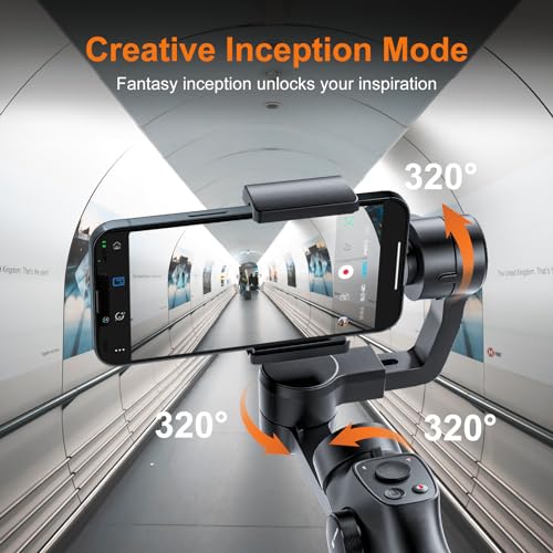Gimbal Stabilizer: FUNSNAP 3-Axis Phone Stabilizer with – In Use