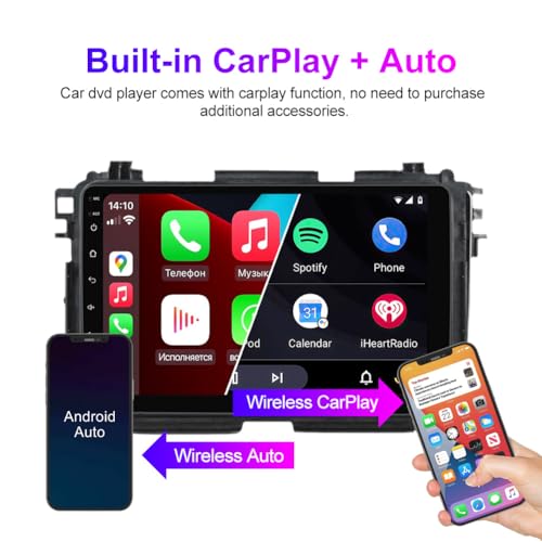 Android 13 Car Stereo Double Din for Honda Vezel HR-V HRV – Close-up Detail