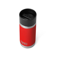 YETI Rambler 12 oz Bottle, Stainless Steel, Vacuum Insulated, with Hot Shot Cap, Rescue Red