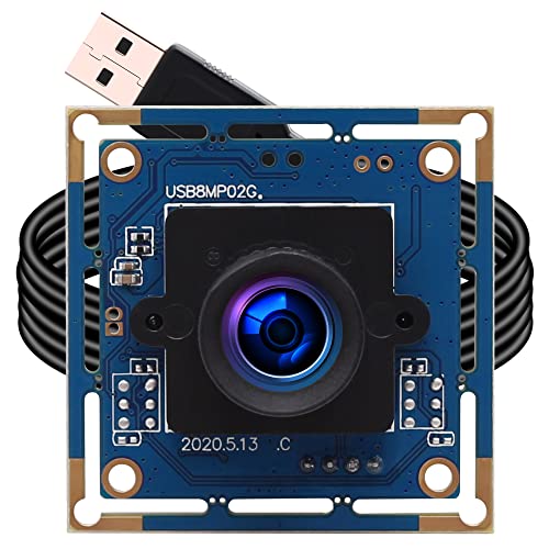 Camera Module: ELP 8MP USB Camera Module 2448P Webcam Board – Front View
