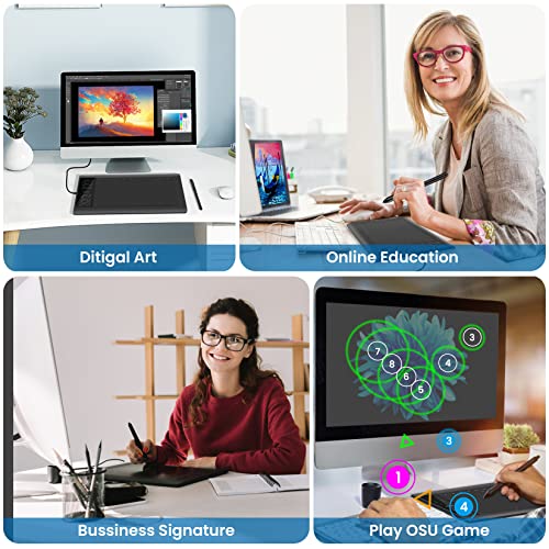 XOPPOX Graphics Drawing Tablet – Size Reference