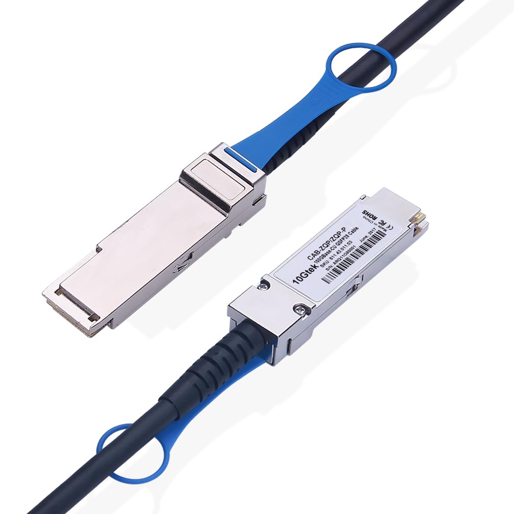 100G QSFP28 DAC Cable - 100GBASE-CR4 QSFP28 to QSFP28 Passive Direct Attach Copper Twinax Cable for Juniper JNP-100G-DAC-1M, 1-Meter(3.3ft)