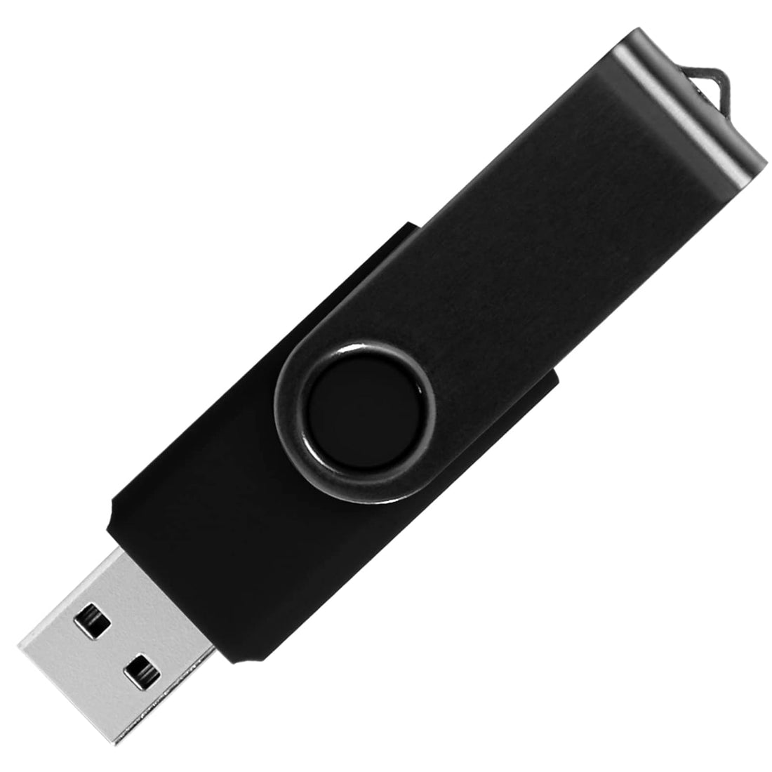 KAISLE 64GB USB Flash Drives 2 Pack USB 2.0 Thumb Drive Pen Drive Swivel Memory Sticks (2 Colors: Black Blue)