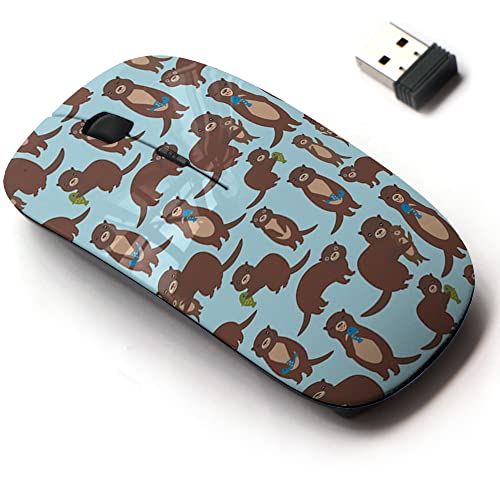 Wireless Mouse: 2.4G Cute Pattern Design – Front View