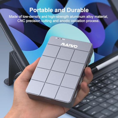 MAIWO USB C Laptop Docking Station – Back View