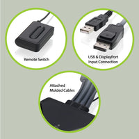 IOGEAR 2-Port USB DisplayPort Cable KVM Switch (GCS52DP)