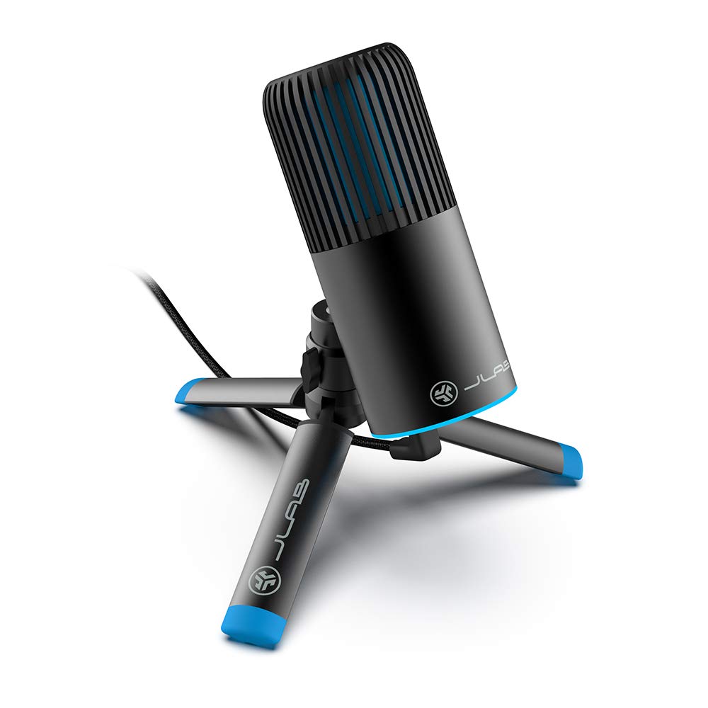 JLab Audio Talk Go USB Microphone | USB-C Output | Cardioid or Omnidirectional | 96k Sample Rate | 20Hz - 20kHz Frequency Response | Volume Control and Quick Mute | Plug and Play