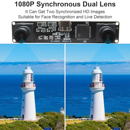 Camera Webcam: MMlove USB Stereo Camera Synchronous Dual – In Use