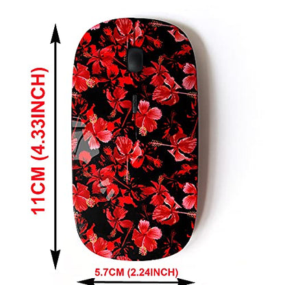 Wireless Mouse: 2.4G Cute Pattern Design – Side View