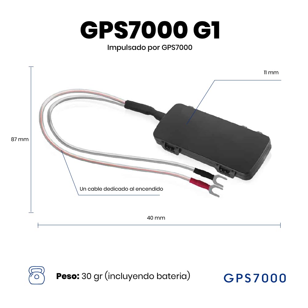 GPS7000 -G1-4G LTE- GPS Vehicle Tracker - Hidden Tracking Device for Any Vehicle - Easy Installation in The Vehicle Battery - Includes 10 Days of Service - Subscription Required -