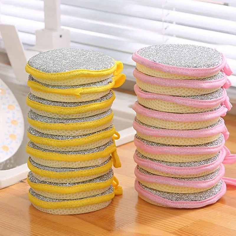 Double-Sided Dishwashing Sponges Set for Kitchen Cleaning