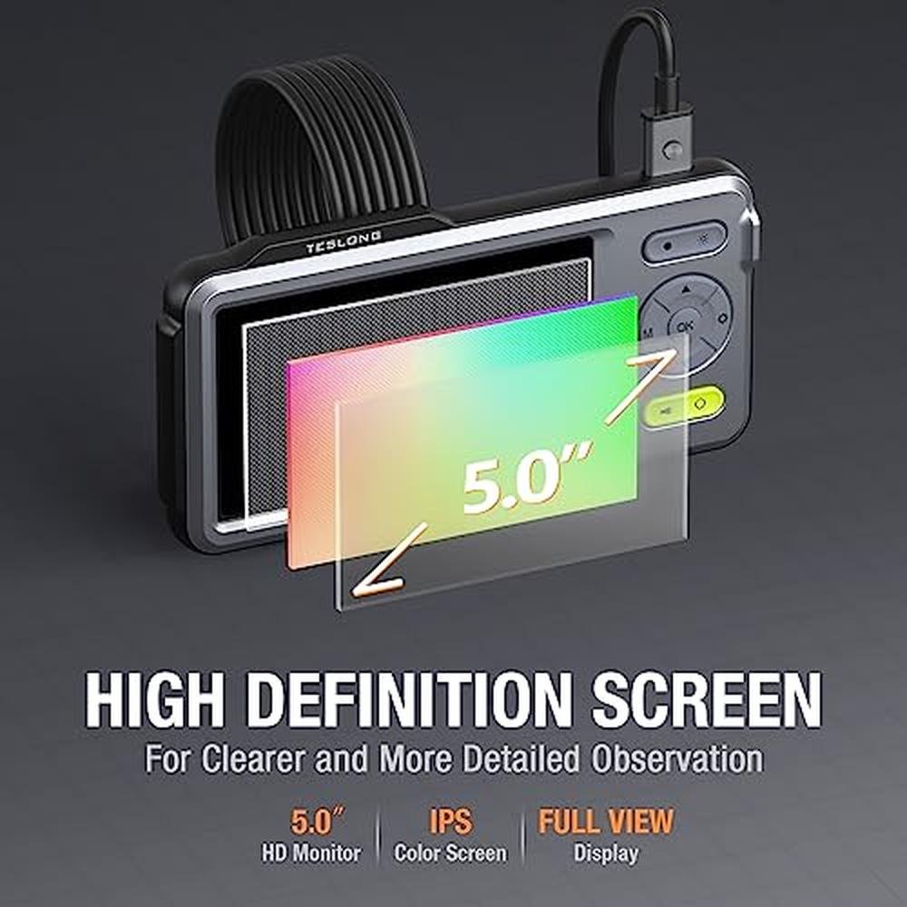 Camera 5mm: Teslong Borescope with LED Light HD Industrial – In Use