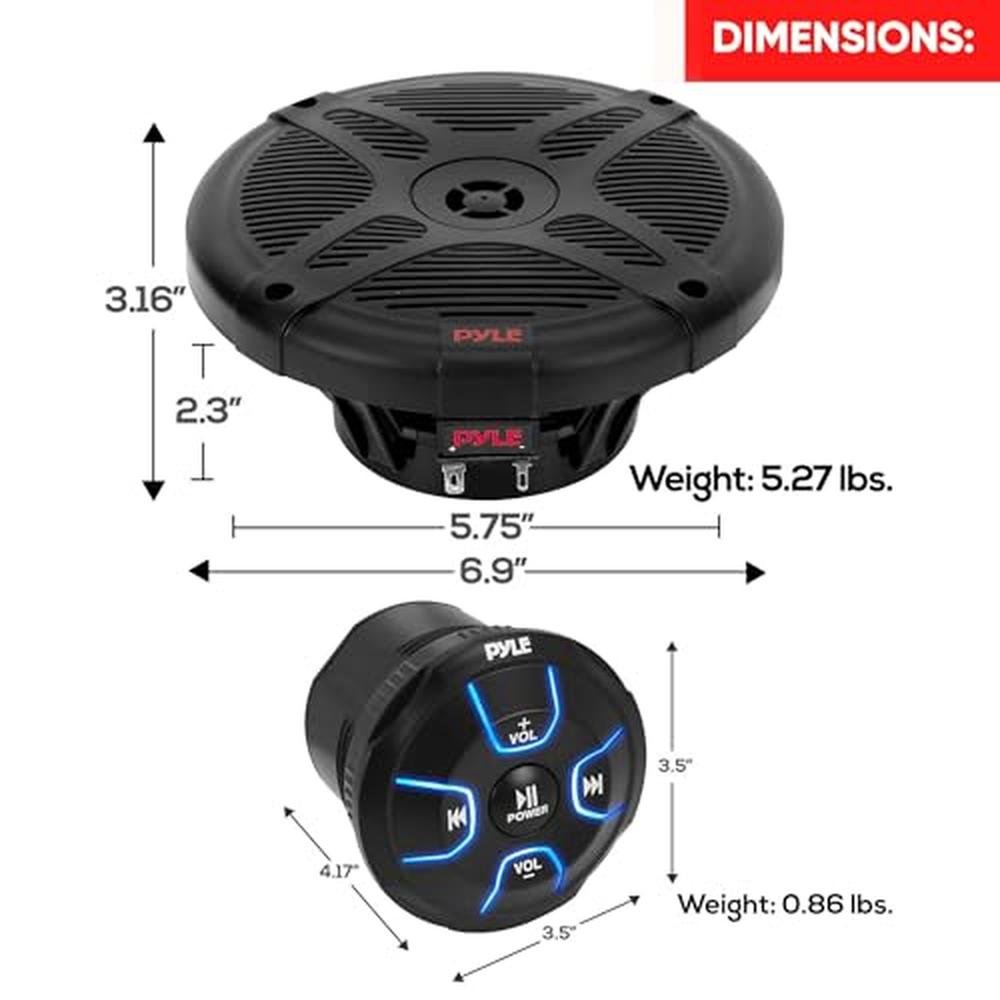 6.5'' Dual Marine Speakers Kit – In Use