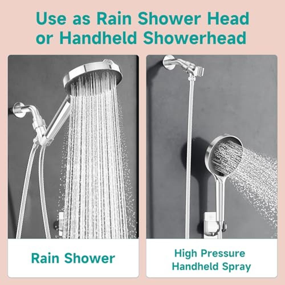 Shower Head: 6-Filtered High-Pressure Shower Head with – Close-up Detail