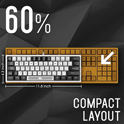 Mouse Gaming: XINMENG 60% Wired Gaming Keyboard and Mouse – Close-up Detail