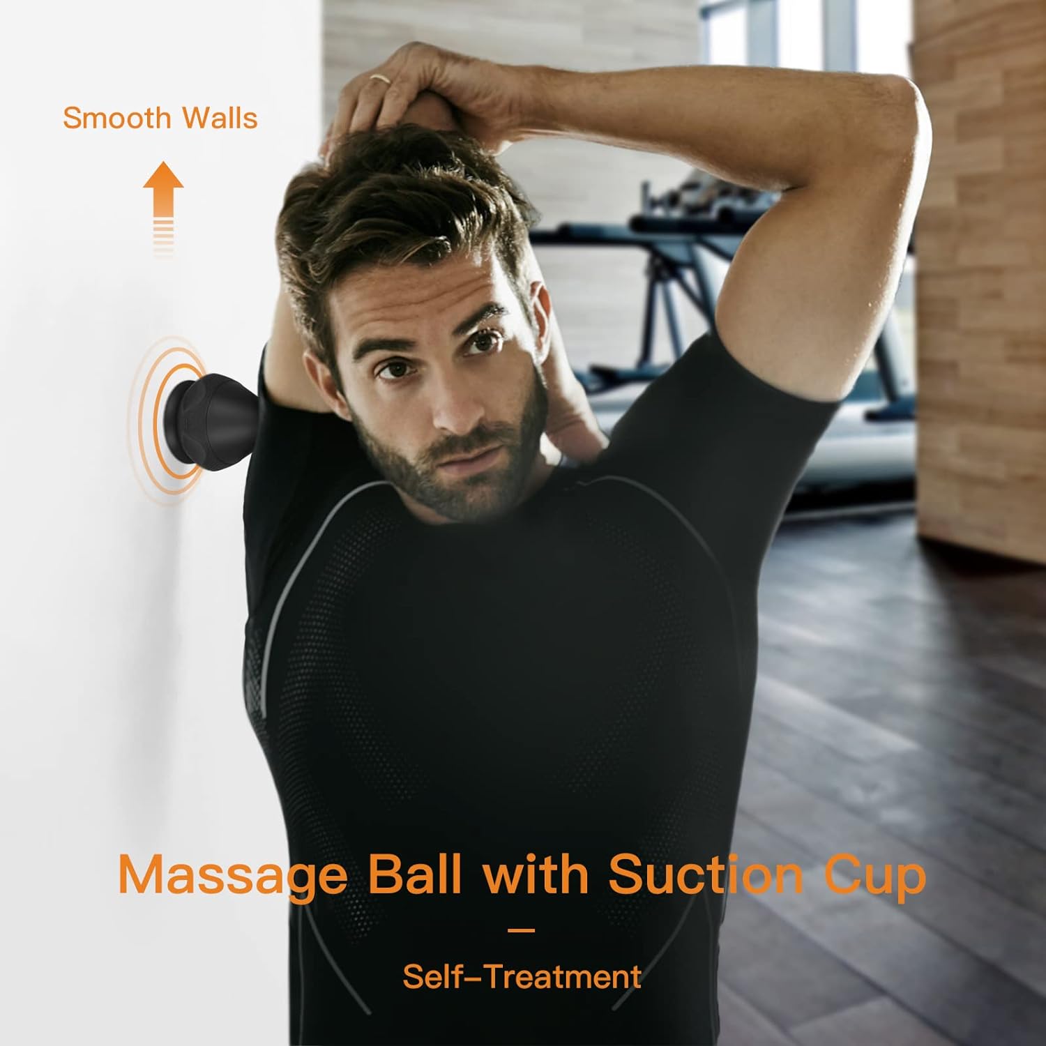 Trigger Point Massager Ball Deep Tissue, AOT Manual Massage Balls Kit to Relieve Muscle Pain and Tension in The Back, Neck, arms, Shoulders and Legs Black