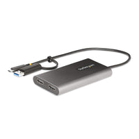 StarTech.com USB-C Dual HDMI Adapter - USB-C/USB HDMI Adapter for 2 4K 60Hz Monitors - 100W PD Pass-Through - USB C to HDMI - USB-C to HDMI Multi-Monitor Adapter/Video Converter (109B-USBC-HDMI)