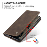 CaseMe for OnePlus 11 Wallet Case,Soft PU Leather Flip Case Magnetic Stand Flip Protective Cover Leather Case with ID & Credit Card Slots Holder Case for OnePlus 11 (Coffee)