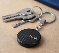 Key Finder Bluetooth Tracker Item Locator Item Finder with Key Chain for Keys Wallets Pet Bluetooth Tracking Device with Replaceable Battery 4Pcs (Black, 4Pack)