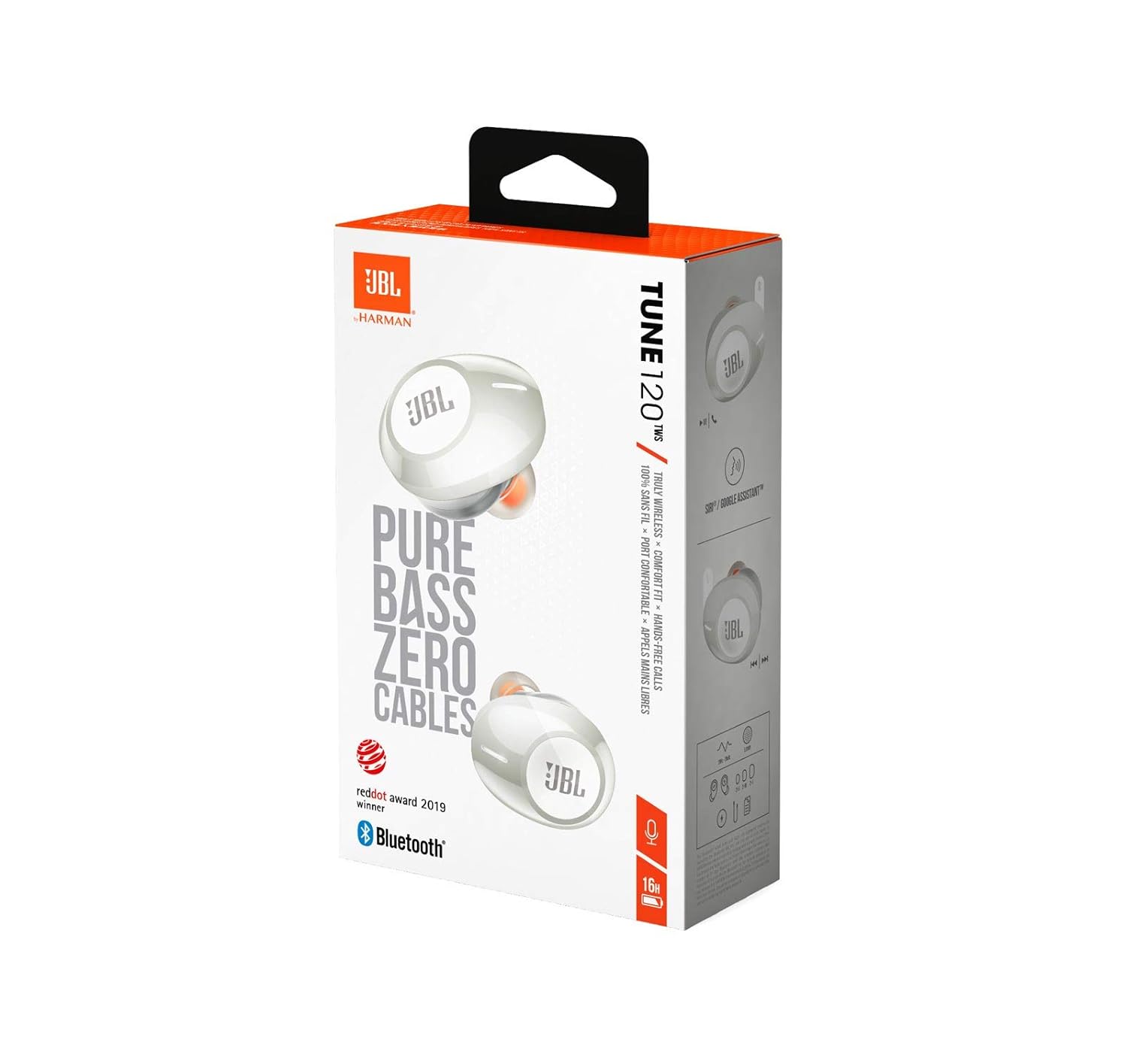 JBL TUNE 120TWS - True Wireless in-Ear Headphone - White