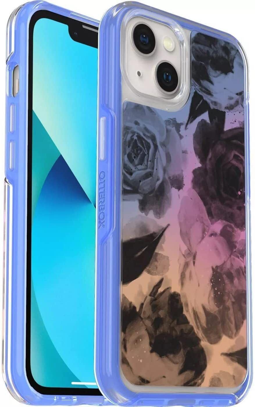 OtterBox Symmetry Clear Series Case for iPhone 13 (Only) - Non Retail Packaging - Bed of Roses