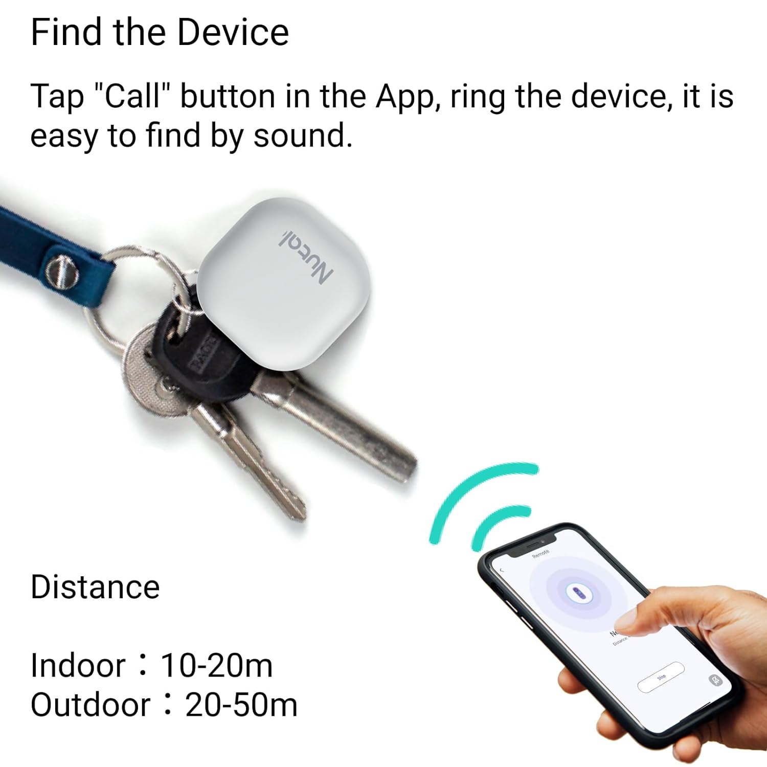 Key Finder Bluetooth Tracker Item Locator Item Finder with Key Chain for Keys Wallets Pet Bluetooth Tracking Device with Replaceable Battery Findthing 4Pcs (Gray, 4Pack)