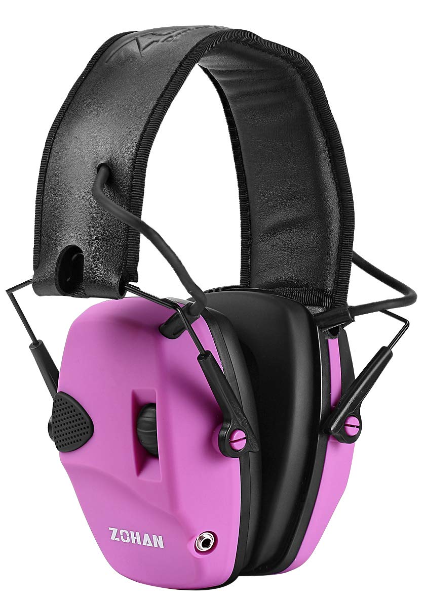 ZOHAN EM054 Electronic Shooting Ear Protection with Sound Amplification, Slim Hearing Protection Noise Reduction Earmuffs