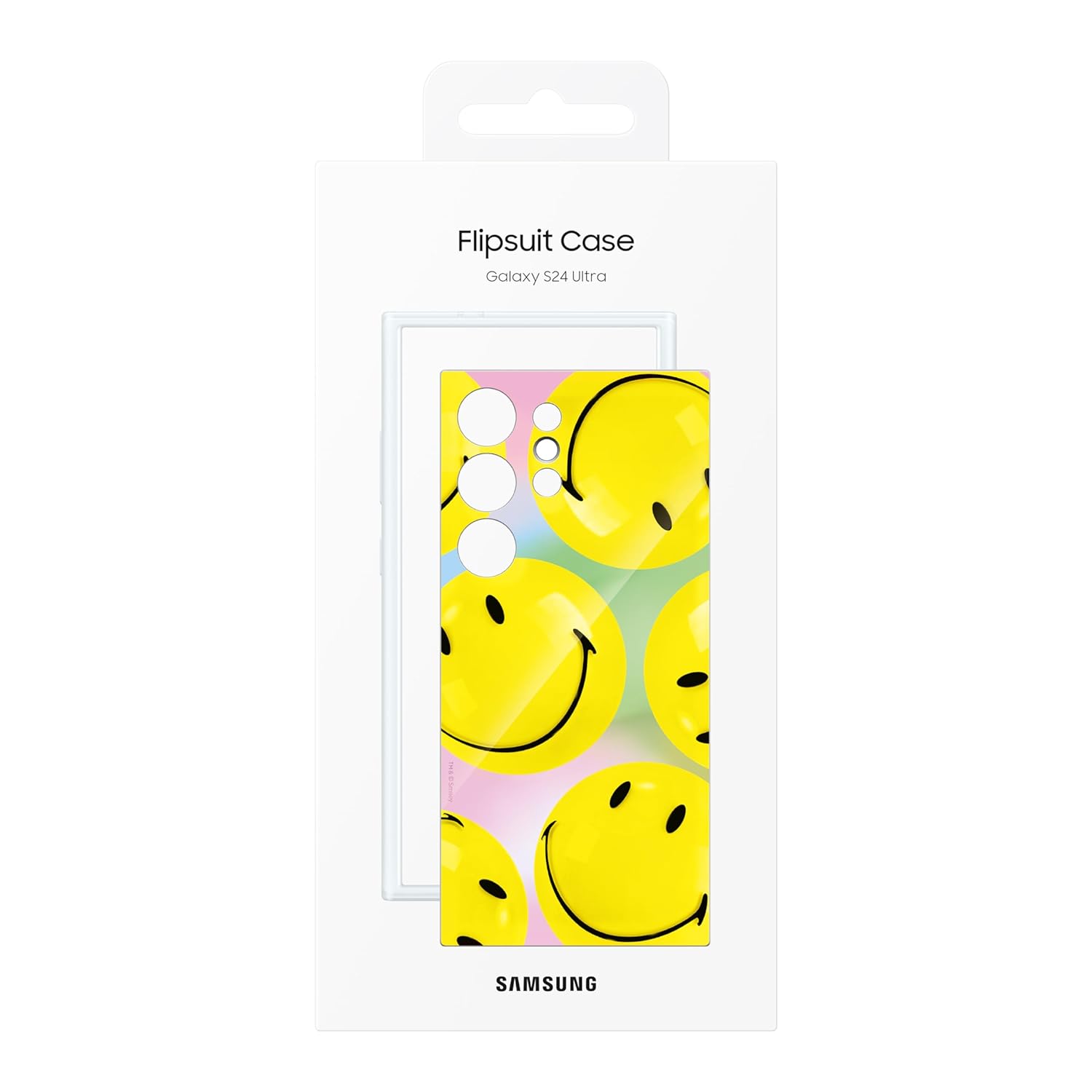 SAMSUNG Galaxy S24 Ultra FlipSuit Phone Case, Included Interactive Card Syncs with Screen, Customize for Different Display Designs, US Version, EF-MS928CYEGUS, Yellow