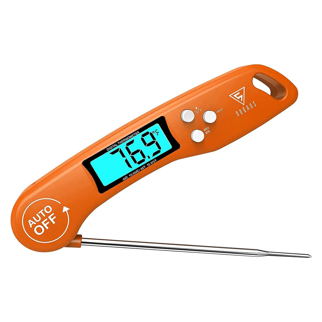 DOQAUS Digital Meat Thermometer, Instant Read Food Thermometer for Cooking, Kitchen Thermometer Probe with Backlit & Reversible Display, Cooking Thermometer Temperature for Turkey Candy