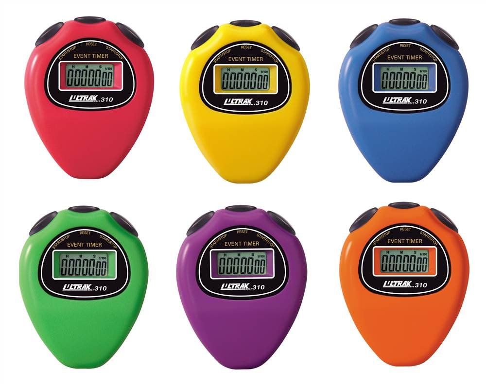 Ultrak 310 Event Timer Sport Stopwatch (Set of 6 Rainbow Colors)