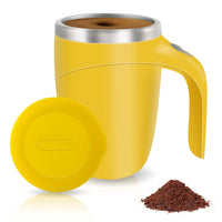 Automatic Magnetic Stirring Coffee Mug, Rotating Home Office Travel Mixing Cup，Funny Electric Stainless Steel Self Mixing Coffee Tumbler, Suitable for Coffee, Milk, Cocoa and Other Beverages……