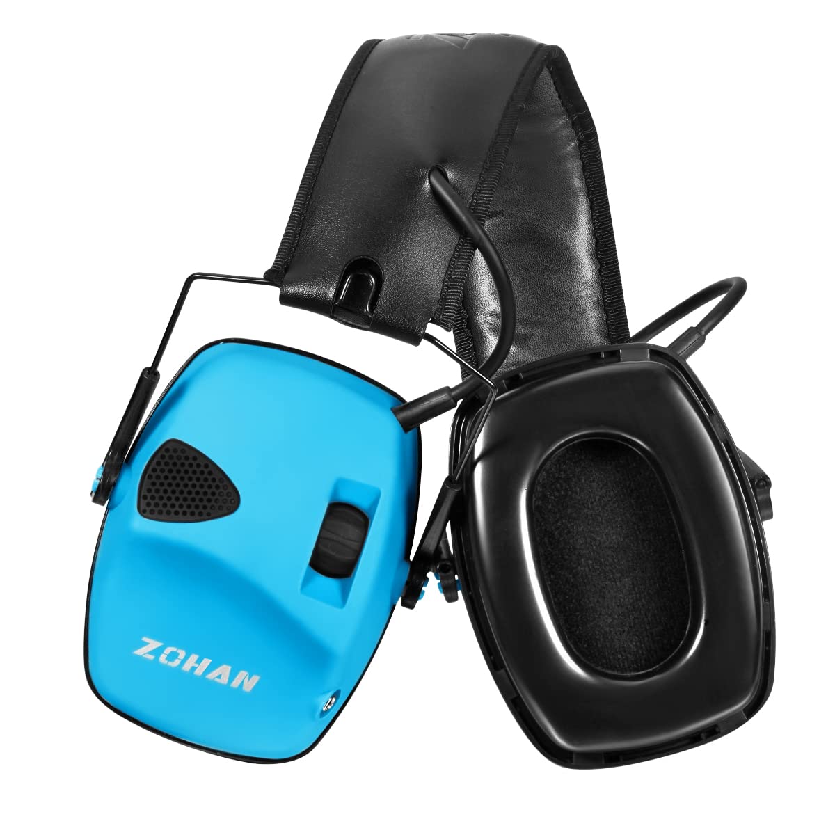 ZOHAN EM054 Electronic Shooting Ear Protection Noise Reduction Earmuff (Blue with EP01)