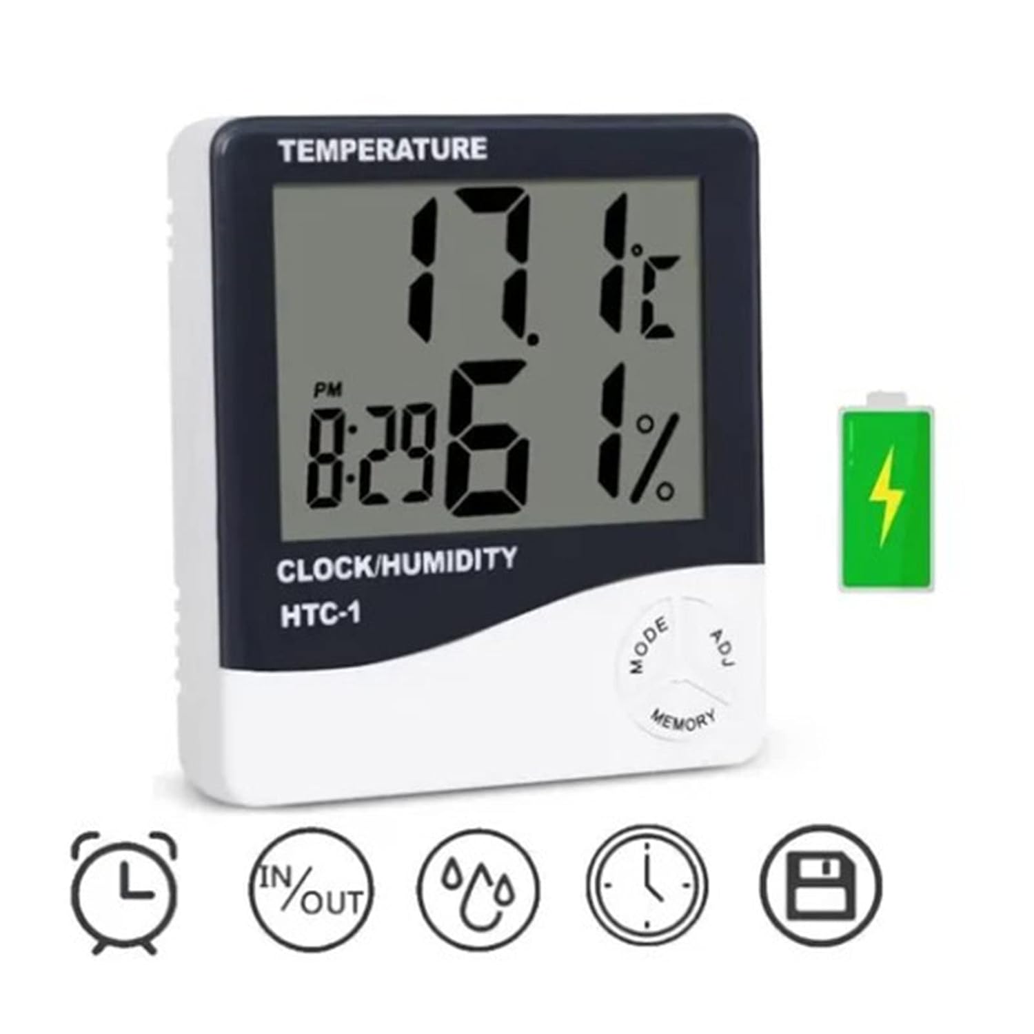 Mini Small Digital Hygrometer Thermometer Indoor, Accurate Humidity Meter Temperature Sensor for Home, Bedroom, Baby Room, Office, Greenhouse, Cellar