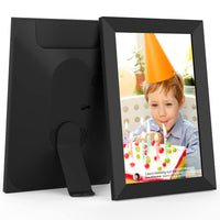 FRAMEO 10.1 inch WiFi Digital Picture Frame 1280x800 HD IPS Touch Screen Smart Cloud Photo Frame with 16GB Memory, Auto-Rotate, Wall Mountable, Easy Setup to Share Photos or Videos via Frameo