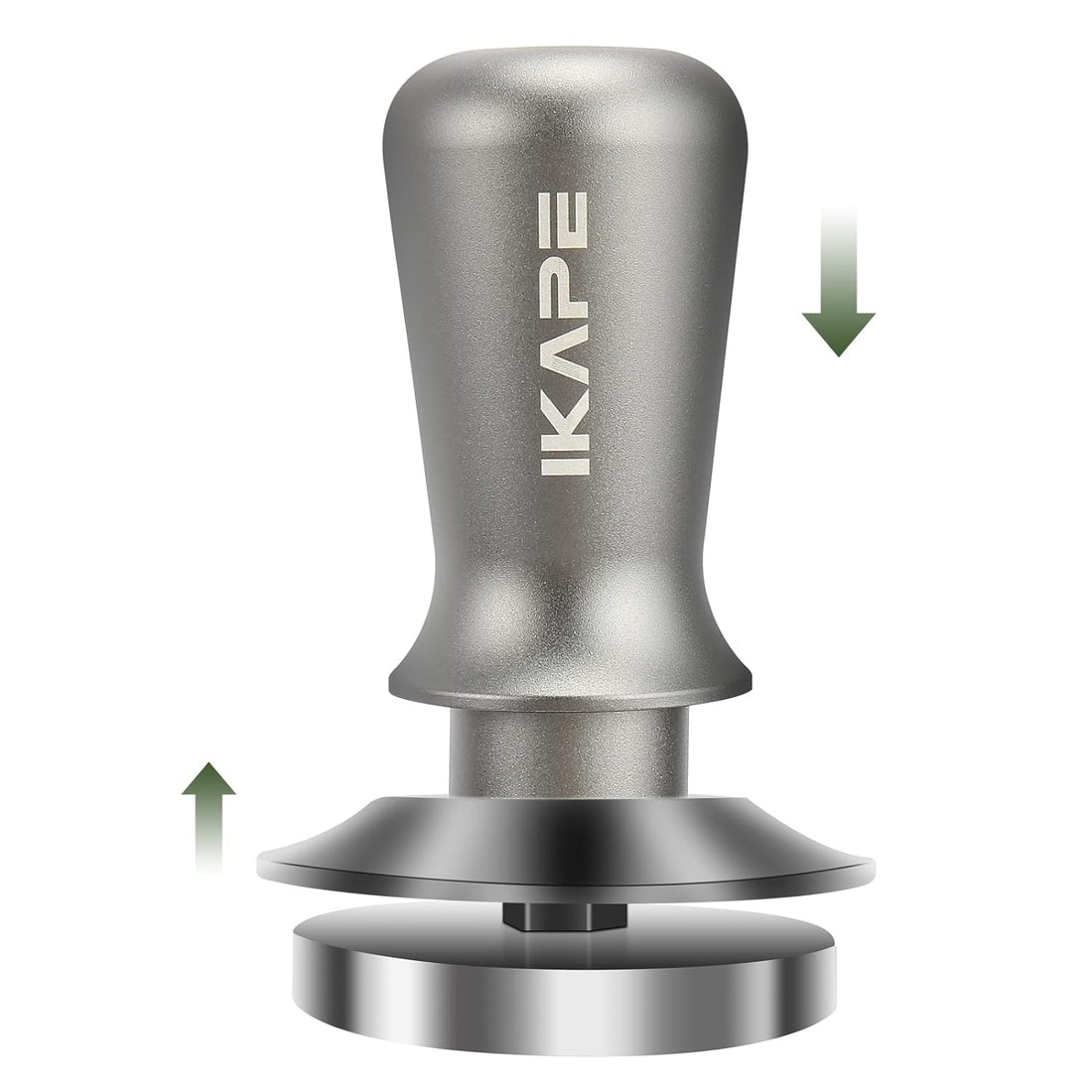IKAPE 51mm Espresso Tamper, Premium Barista Coffee Tamper with Calibrated Spring Loaded, 100% Flat Stainless Steel Base Tamper for Espresso Machine