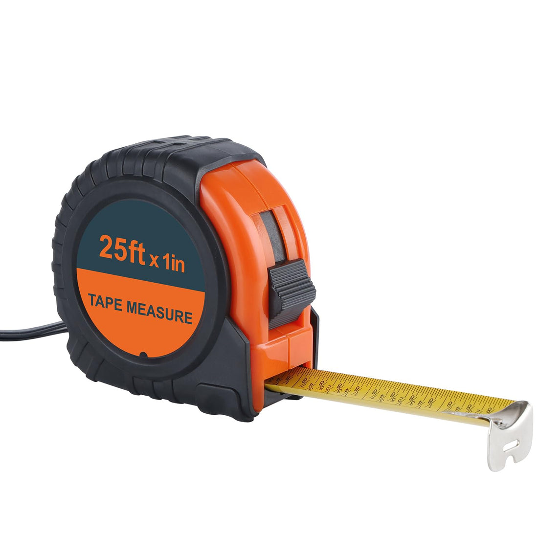 LICHAMP Tape Measure 25 ft, 1 Pack Easy Read Measuring Tape Retractable with Fractions 1/8, Measurement Tape 25-Foot by 1-Inch