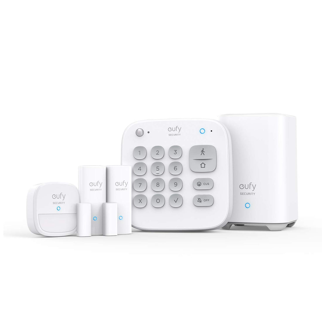 eufy Security 5-Piece Home Alarm Kit, Home Security System, Keypad, Motion Sensor, 2 Entry Sensors, Home Alarm System, Control from The App, Links with eufyCam