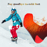Heated Socks for Men Women,7.4V 2200mah Electric Rechargeable Battery Warm Winter Socks,Cold Weather Thermal Heating Socks Foot Warmers for Hunting Skiing Camping