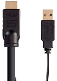 Monoprice - 136645 HDMI USB Combo Cable - 10 Feet, 4K@60Hz, High Dynamic Range (HDR) for KVM Switches - Switch Series Black