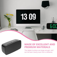 LED Alarm Clocks LED Alarm Clock Digital Temperature Clock Desktop Display Time Table Clock Battery Operated Bedside Alarm Clocks for Heavy Sleeper Large Number Display