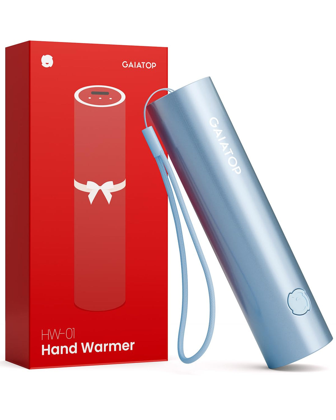 Gaiatop Hand Warmers Rechargeable, Electric Portable Pocket Heater Rechargeable Hand Warmer with LED Torch Heat Therapy Great Gifts for Raynauds, Hunting, Golf, Camping, Women, Men