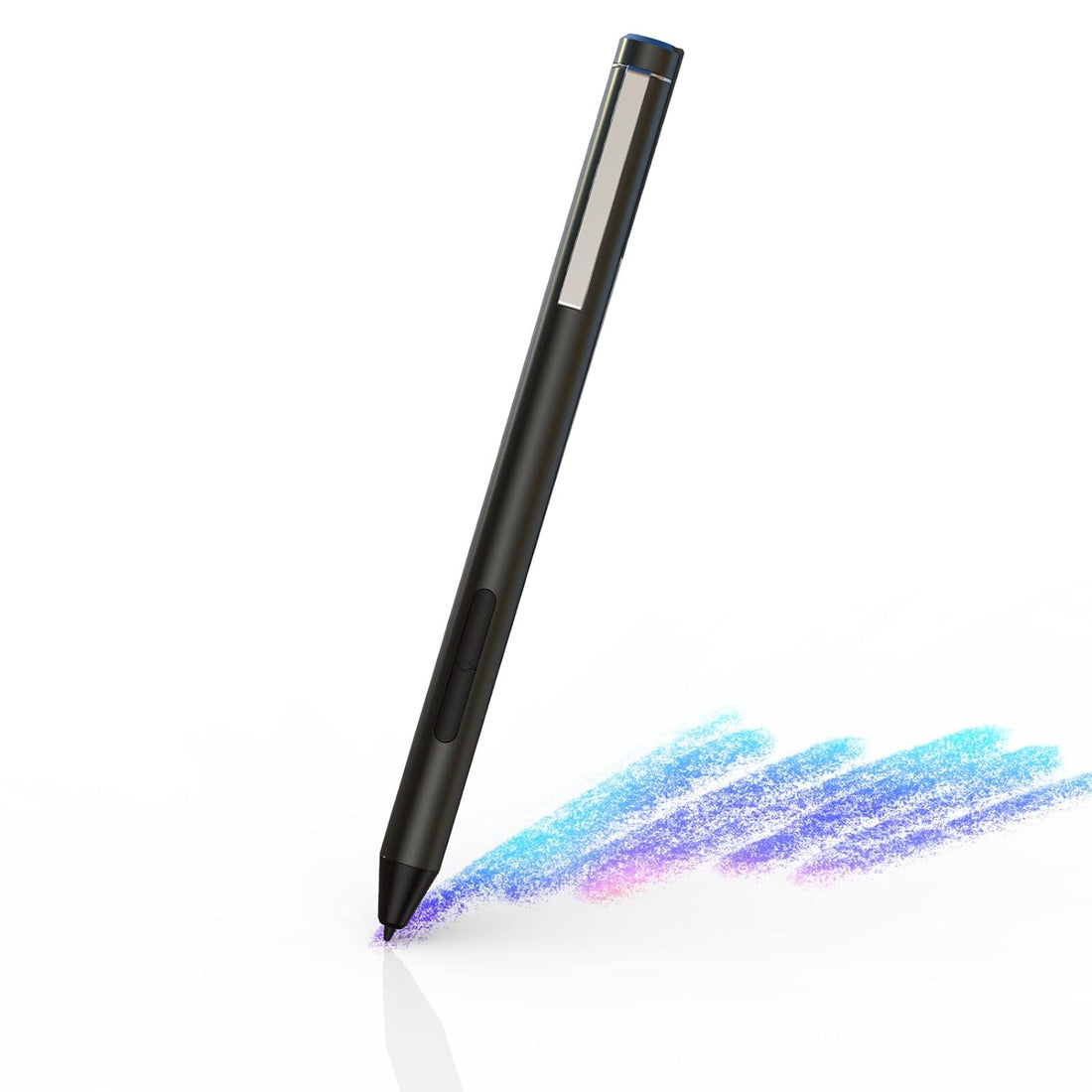 Pressure Sensitive Pen for Microsoft Surface Pro 7, 3 4 5 6 X Go 1 2 Book 1 2 Laptop 1 2 3 Studio 1 2, Aluminum Alloy Stylus Anodic Oxidation & Blasting Material, Palm Rejection (Platinum)
