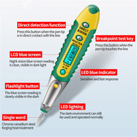 ANENG VD700 Non-Contact Digital Induction Pen Multi-Functional Electric Pen Electrician Test Electric Pen Sound and Light Alarm