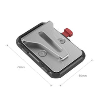 SMALLRIG Mini V-Lock Mount Battery Plate with Belt Clip - 2990